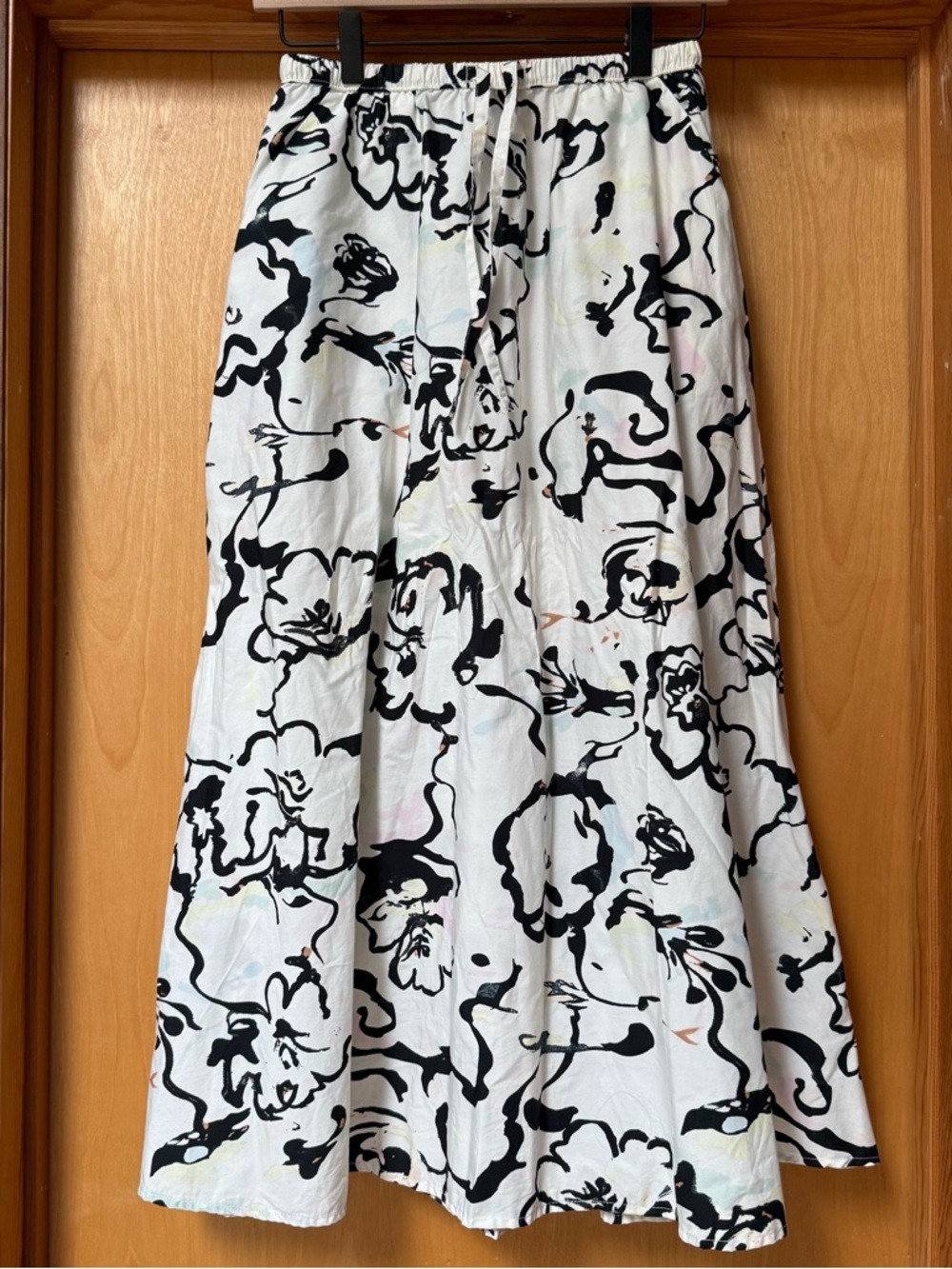 XS Black & White Floral Skirt & Crop Top Matching Set Spring Summer Party Look - Picture 2 of 8